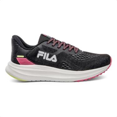 Imagem de Tenis Fila Fastness Feminino, Black/Azalea/Sunny Lime, 36