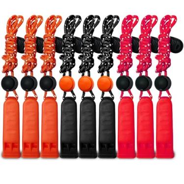 Imagem de Amzonly Apito de emergência, 120 dB + apito de segurança, sobrevivência, estridente alto para acampamento, caminhadas, caça, barco, pesca, colete salva-vidas, sinalização, crianças, salva-vidas