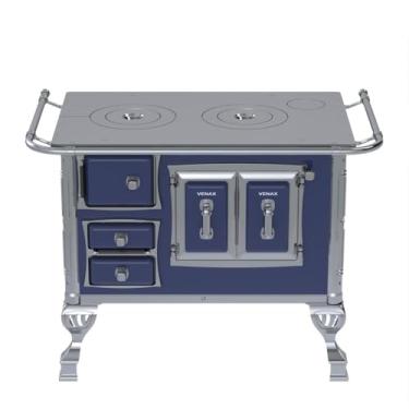 Imagem de Fogão a Lenha GII N 1 Sec Azul Sem Tampa Saida Direita