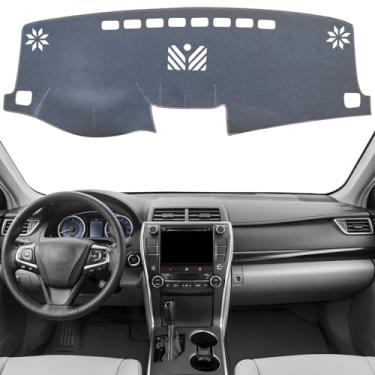 Imagem de KEYOOG Capa Para Painel De Carro, Tapete Toyota Camry 2017-2012 (Para Volante À Esquerda), Carpete Antirreflexo, Protetor Solar Antiderrapante (Cinza)