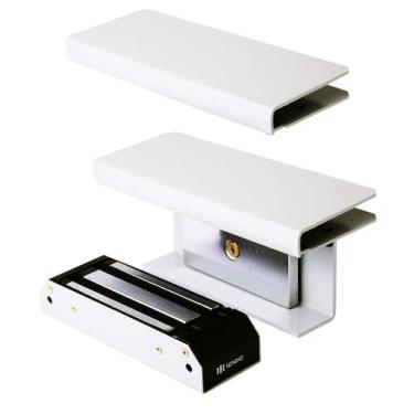 Imagem de Fechadura Magnética M150 Eletroímã 150kg + 2 Suporte Porta Vidro Blind