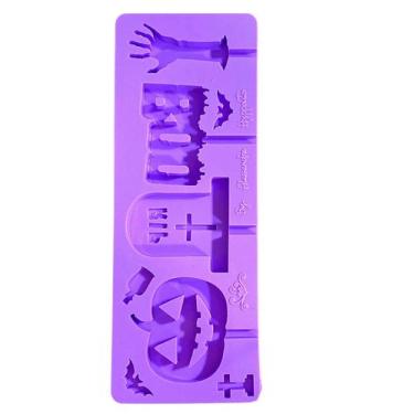 Imagem de L15 Molde de silicone pirulito halloween para decorar - confeitaria do