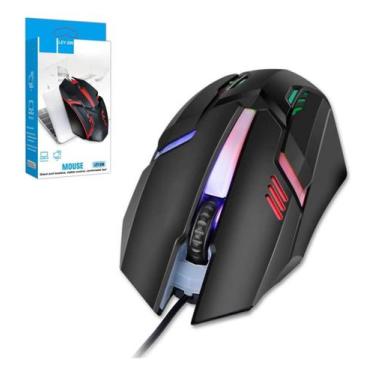 Imagem de Mouse gamer lehmox ley 206 led pra jogo ergonomico com fio