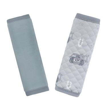 Imagem de INFANZIA Capas de alça de assento de carro para bebês, almofadas de ombro macias para assento de carro para crianças, capas de almofada de cinto de segurança dupla face para carrinho, carrinho de bebê