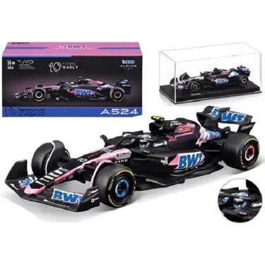 Imagem de Miniatura Metal 1/43 C/ Piloto Caixa Acrilica Formula 1 Race 2024 BWT Alpine A524 Pierre Gasly – Burago