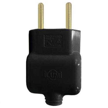 Imagem de Pino Prensa Cabo 2P 10A 250 Volts Preto - 14030 - ILUMI