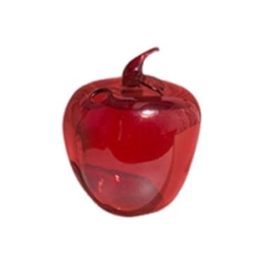 Imagem de Bothyi Vaso de flores, suporte decorativo para frutas, difusor de vidro vazio, vaso hidropônico para plantas de interior, mesa de casa, quarto, Maçã 10x12cm