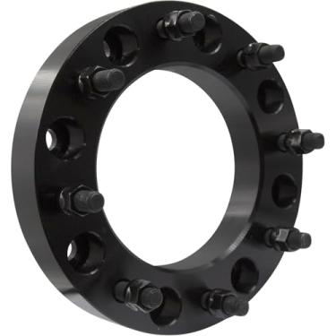 Imagem de Wheel Accessories Parts 1 peça espaçadores de roda de aço centrados em cubo adaptadores 8 em 210 mm 1,5 polegadas de espessura 14 mm 1,50 rosca parafuso prisioneiro 154,2 mm cubo para 2011 + Chevrolet Silverado GMC Sierra 3500HD rodas traseiras duplas