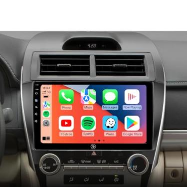 Imagem de Rádio estéreo automotivo de 10,2 polegadas para Toyota Camry 2012 2013 2014 - CarPlay Android Auto sem fio | Navegação GPS WiFi 5G | Tela sensível ao toque IPS HD | Bluetooth/FM/SWC | Plug & Play com