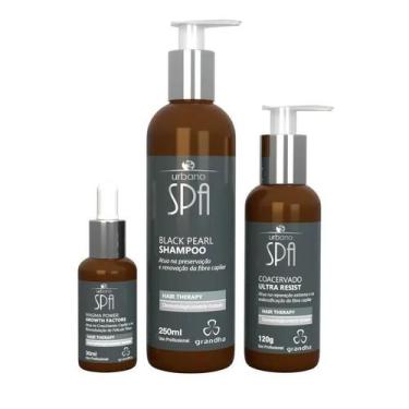 Imagem de Kit Urbano Spa Black (Shampoo + Coacervado + Magma) - Grandha