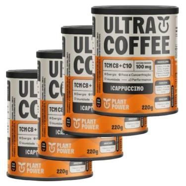 Imagem de Ultracoffee Vegano Zero Lactose sabor Cappuccino Plant Power 4x 220g