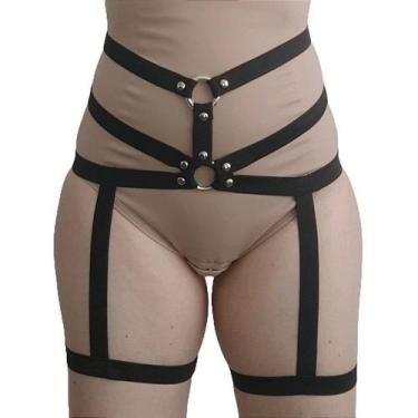 Imagem de Cinta Liga Elástica Regulável com Perneira - Leg Garter Miss - Almah F