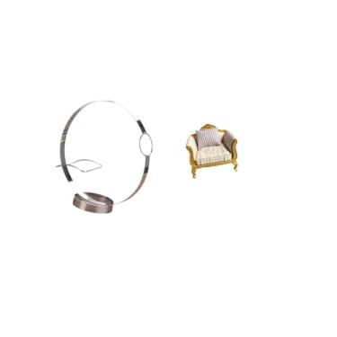 Imagem de Fenteer Elegante Expositor de Vinho de Metal E Conjunto de Sofá de Madeira em Miniatura para Casa de Bonecas, Armazenamento de Bebidas para Adultos E Simulaçã