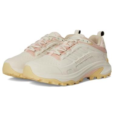 Imagem de Merrell Moab Speed 2 Tênis feminino de couro impermeável para caminhada, Casca de ovo, 34