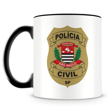 Imagem de Caneca Personalizada Polícia Civil de São Paulo - 325ml - Amo Canecas