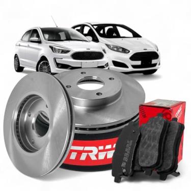 Imagem de Kit Discos e Pastilhas de Freio Dianteiro VARGA Original Compatível com New Fiesta 2010 a 2019 / Ka 2015 a 2021 – RCDI08420 + RCPT13730