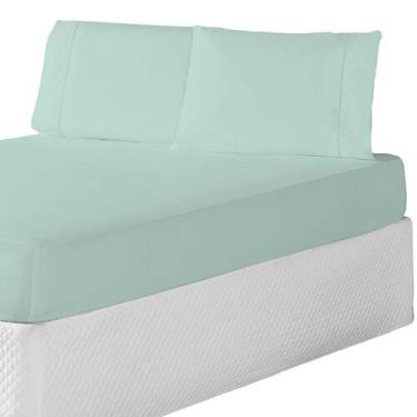 Imagem de Lençol Casal Padrão Tecido Leve e Resistente - CP.85 - MR enxovais, Az