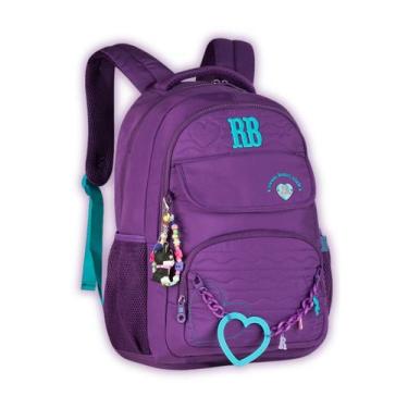 Imagem de Mochila Rebecca Bonbon Costas Kids Meninas Escolar Passeio, Roxo