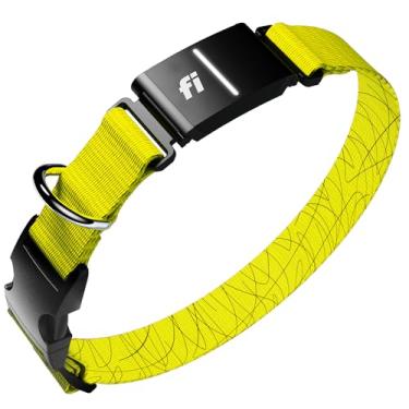 Imagem de Nova coleira inteligente Fi Series 3+ para rastreador de cães – GPS AI para cães, monitor de saúde e comportamento, cerca virtual, alertas de fuga, à prova d'água, assinatura 12 meses compatível com