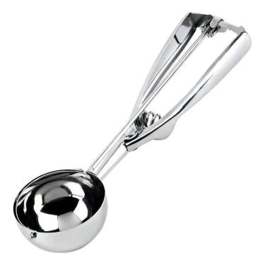 Imagem de 2X Colher Para Sorvete Grande Com Mola E Extrator Em Aço Ino