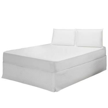 Imagem de Protetor De Colchão Impermeável King 1 Peça 100% Polipropileno - Branco