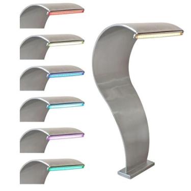 Imagem de Cascata Inox Para Piscina High Tech Naja Junior Com Led + Controladora