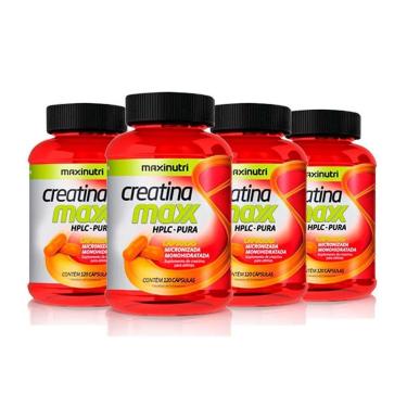 Imagem de Kit 04 Creatina Maxx Cápsulas 750mg 120 Cápsulas Maxinutri-Unissex