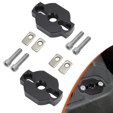 Imagem de AUTOVIC Kit de âncoras de amarração para quadriciclos resistentes, acessórios de âncora de alumínio para CF Moto UTV/ATV design de baixo perfil, montagens de força de fixação mais fortes, preto, 2