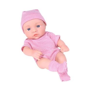 Imagem de Boneca Reborn de Silicone Mini 20cm - Corpo Inteiro Macio para Meninas