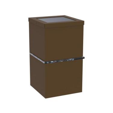 Imagem de Arandela Taschibra Hadar V1V G9 Marrom, G9, Alumínio, vidro, Marrom