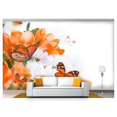 Imagem de Papel De Parede Floral Flores Textura Sala 3D 3M² Xfl229 - Você Decora