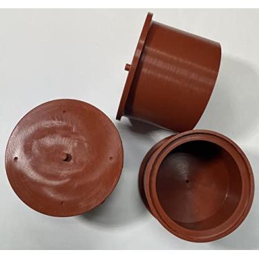 Imagem de Tampa fácil de força de proteção para OD 49,5 mm 1-31/32 polegadas (pacote com 4) tubo de nervura abertura de tubo expandido tubo longo tampa de extremidade de parafuso protetores de rosca borracha