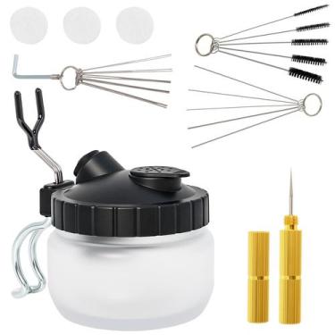 Imagem de Kit de Limpieza para Aerógrafo Podoy con Spray y Herramientas de Limpi