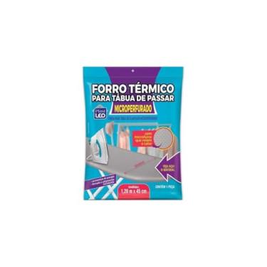 Imagem de Forro Térmico para Tábua de Passar, Capa Grossa, Algodão, Poliéster e Poliuretano, 135x40cm, 150g