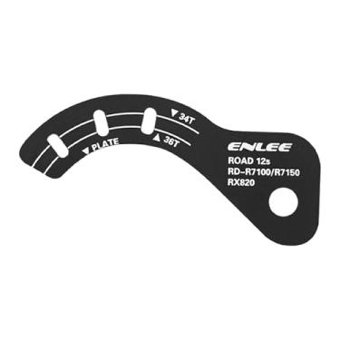 Imagem de KiBcsLic Ferramenta de Ajuste Do Câmbio Traseiro Da Bicicleta, Ferramenta de Ajuste Da Folga Da Corrente, Guia de Ajuste de Componentes, 8,7 cm x 3,4 cm x 1 mm