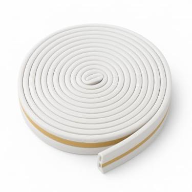 Imagem de Vedador de Portas e Janelas em Silicone, 3 Metros Flexível, Anti-Ruído, Anti-Poeira, Adesivo Forte para Vedação Completa