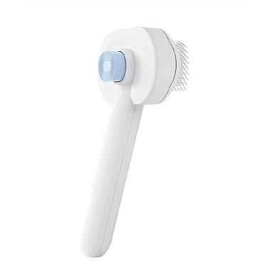 Imagem de Pente de Limpeza Automática Cama Ar para Pets Universal Gatos e Cães Design com Um Clique Confortável Ângulo 15 Agulhas Finas Aço Inoxidável Elástica Dentes Densos