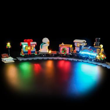 Imagem de LIGHTAILING Luz para trem expresso de férias Lego-10361 — fácil instalação, fiação oculta, decoração de casa e pronto para presente (modelo não incluído)
