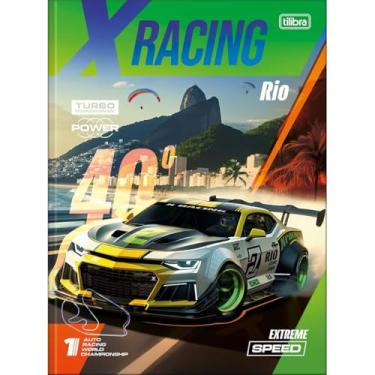 Imagem de Caderno X-Racing TILIBRA Universitário BROCHURA - 80 Folhas (Rio)
