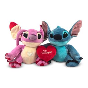Imagem de Pelúcia Disney Stitch Valentines Multikids Angel BR2430
