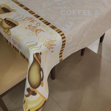 Imagem de Toalha de Mesa OXFORD Super ELEGANCIA 4,6 e 8 LUGARES(COFFE,6 LUGARES 1,40x2,20)