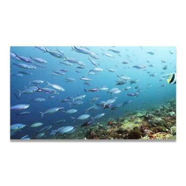 Imagem de LKXGRRSFG O imenso poder da vida foto real cidade mar neve vale pastagem rio pôr do sol nascer do sol impressão em tela decoração de parede 30 x 54 cm sem moldura