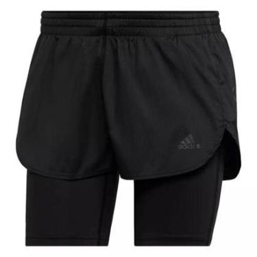 Imagem de SHORTS FEMININO ADIDAS RUNFAST 2 EM 1-Feminino