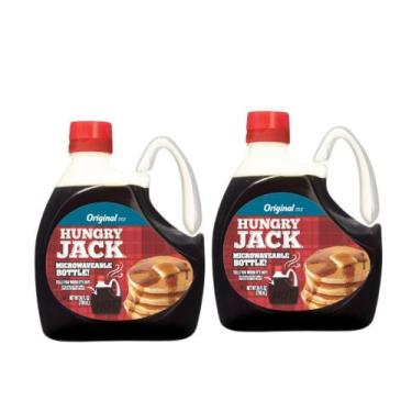 Imagem de Kit 2 xaropes de maple syrup hungry jack original 710ml  ideal para pa