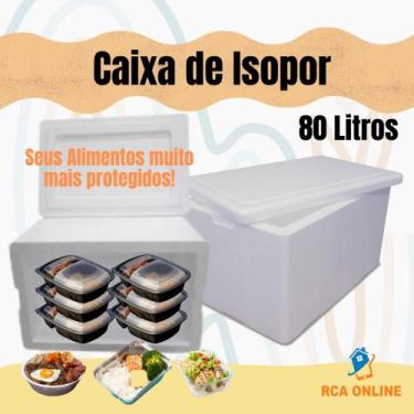 Imagem de 1 Caixas de Isopor Eps 80 Litros para Gelo Latas e Armazenamento - Mun