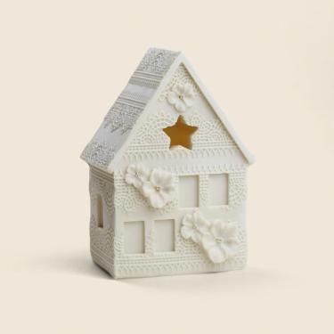 Imagem de Adorno Casa Led Resina 11.5x16cm - Acasa Branco