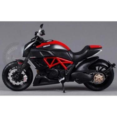 Imagem de Miniatura Moto Ducati Diavel Vermelha/preta Maisto 1/12, Vermelho