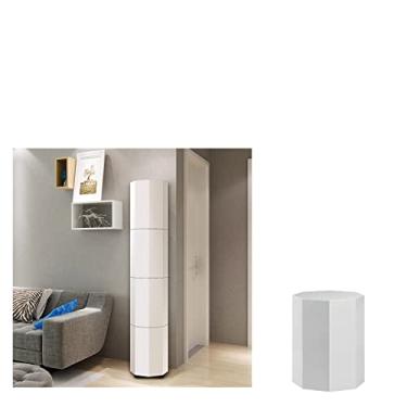 Imagem de Armário organizador de sapatos, sapateira de entrada, sapateira oculta, torre de sapateira giratória, armário de sapatos giratório vertical redondo sapateira de armazenamento de sapatos armário de