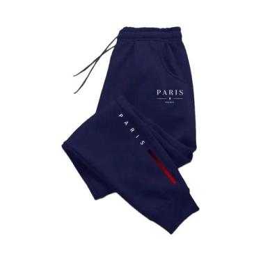 Imagem de Calças De Moletom Masculinas Com Estampa Paris, Joggers Urbanos De Alt