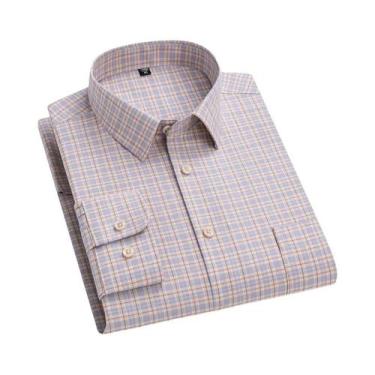 Imagem de Camisa Masculina De Algodão Oxford De Manga Curta 10XL 11XL Primavera 